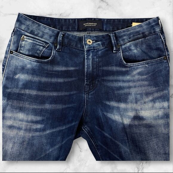 SCOTCH & SODA Tye Men Jeans Tag Size 30X32 *Actual 30X 30.5 Slim Fit Blue - Picture 16 of 16